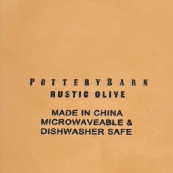 Pottery Barn 8" Dessert Salad Rustic Olive Plates Italian set of 4 Purple Olives - Picture 9 of 10